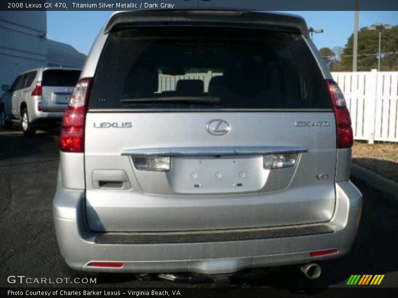 Titanium Silver Metallic / Dark Gray 2008 Lexus GX 470