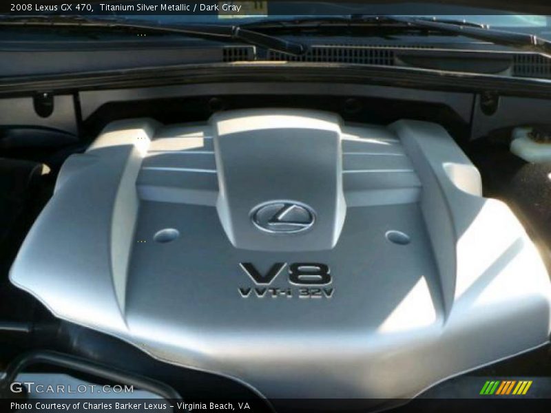 Titanium Silver Metallic / Dark Gray 2008 Lexus GX 470