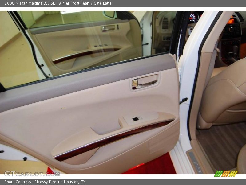 Winter Frost Pearl / Cafe Latte 2008 Nissan Maxima 3.5 SL
