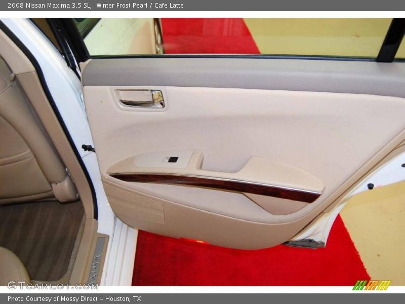 Winter Frost Pearl / Cafe Latte 2008 Nissan Maxima 3.5 SL