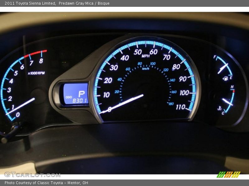 Predawn Gray Mica / Bisque 2011 Toyota Sienna Limited