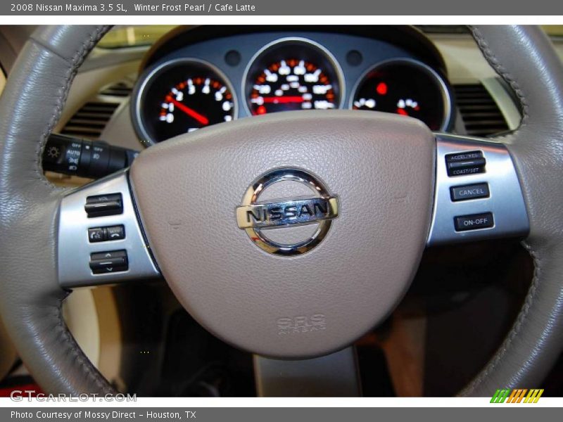 Winter Frost Pearl / Cafe Latte 2008 Nissan Maxima 3.5 SL