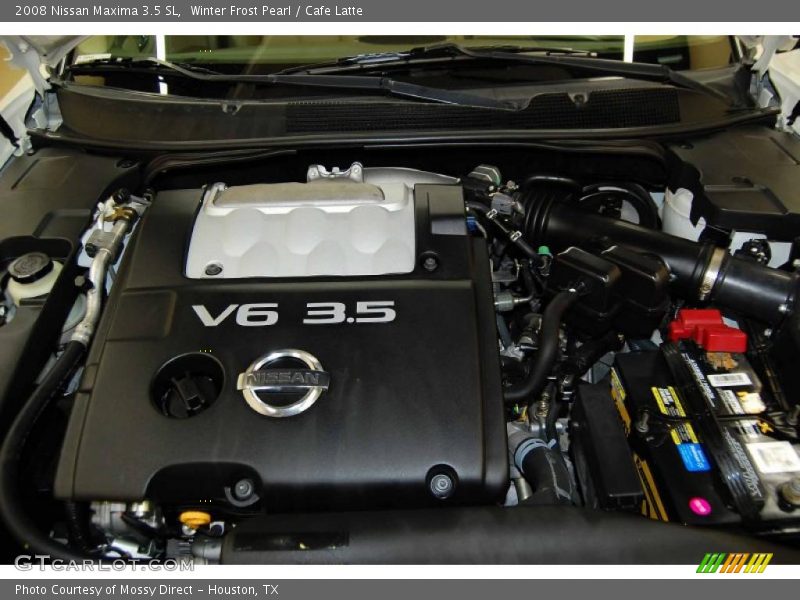Winter Frost Pearl / Cafe Latte 2008 Nissan Maxima 3.5 SL