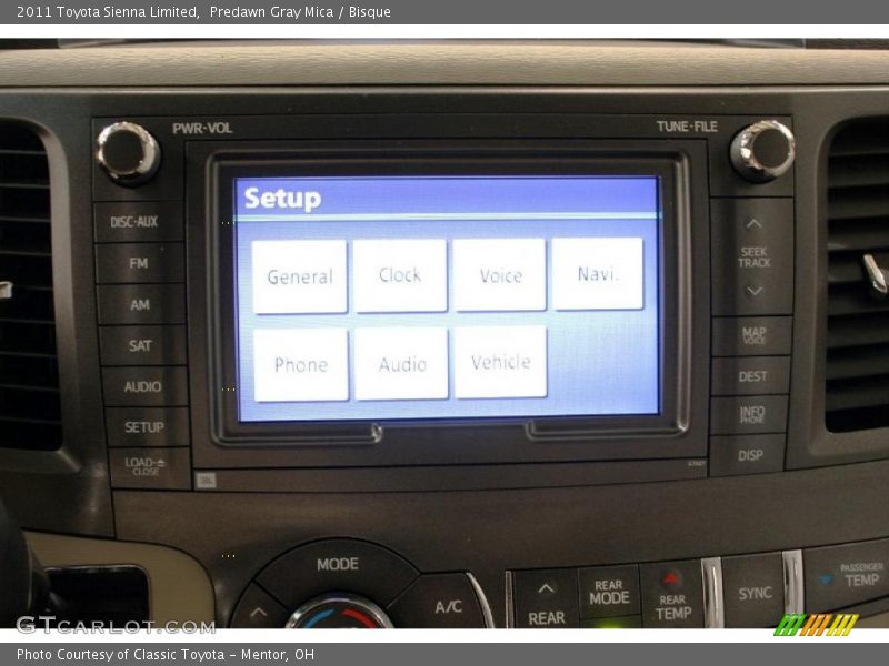 Predawn Gray Mica / Bisque 2011 Toyota Sienna Limited
