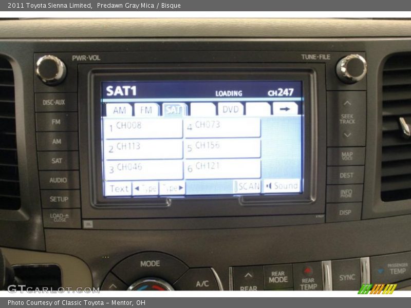 Predawn Gray Mica / Bisque 2011 Toyota Sienna Limited