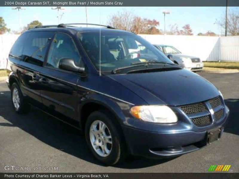 Midnight Blue Pearl / Medium Slate Gray 2004 Dodge Caravan SXT
