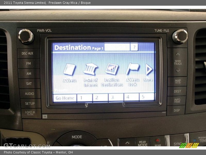 Predawn Gray Mica / Bisque 2011 Toyota Sienna Limited