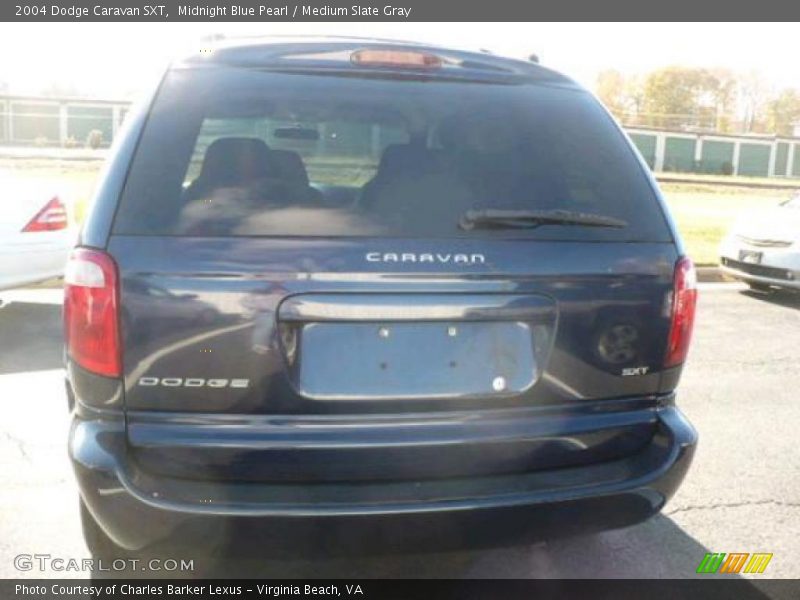 Midnight Blue Pearl / Medium Slate Gray 2004 Dodge Caravan SXT