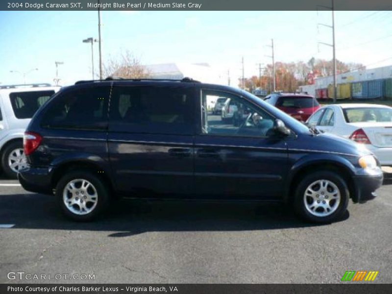 Midnight Blue Pearl / Medium Slate Gray 2004 Dodge Caravan SXT