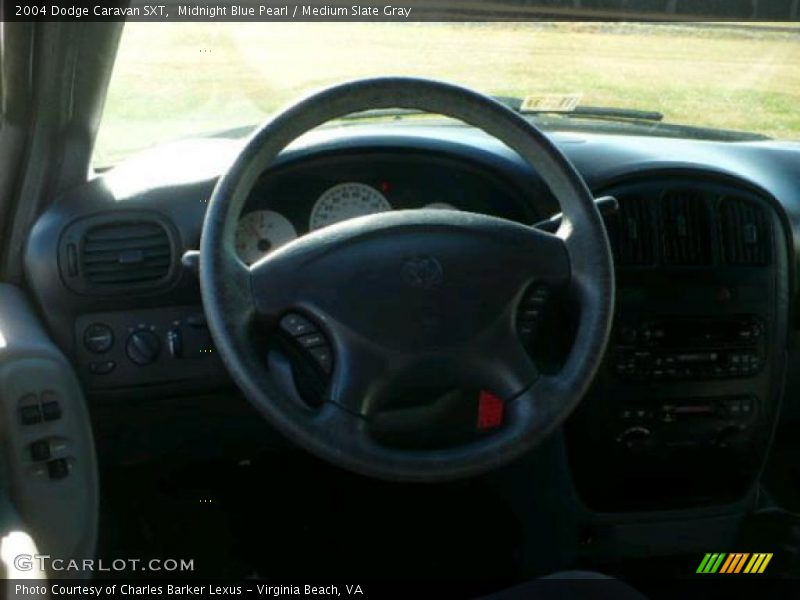 Midnight Blue Pearl / Medium Slate Gray 2004 Dodge Caravan SXT