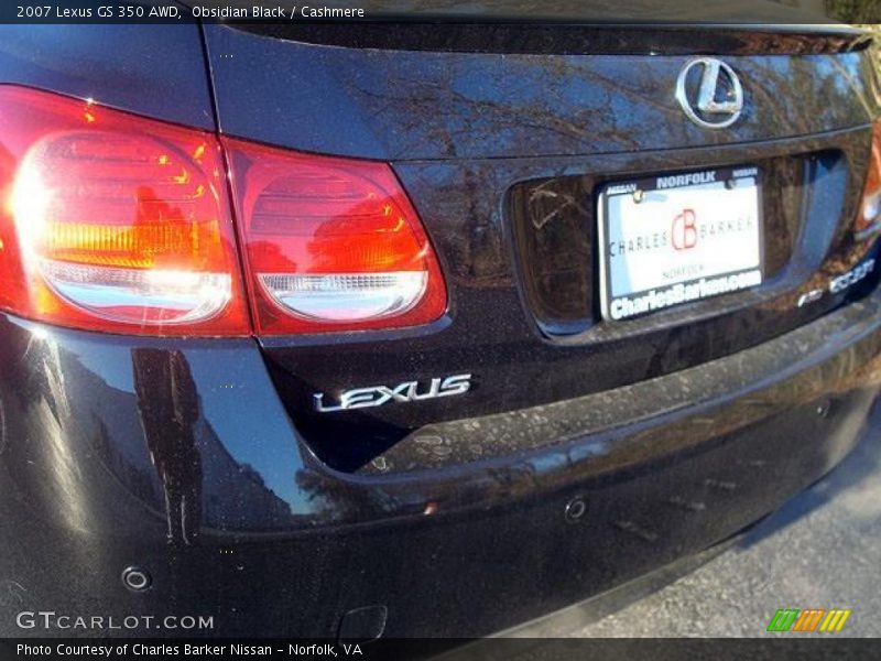 Obsidian Black / Cashmere 2007 Lexus GS 350 AWD