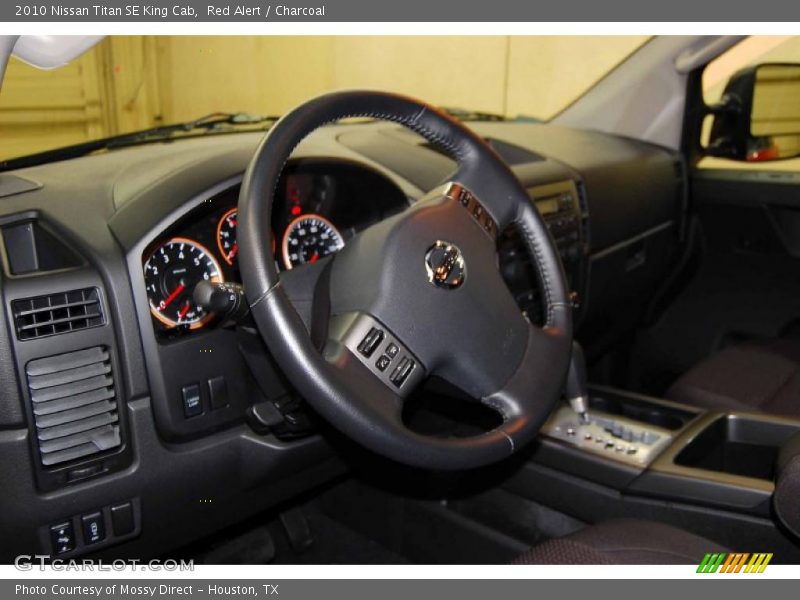 Red Alert / Charcoal 2010 Nissan Titan SE King Cab