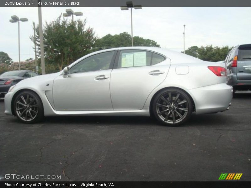 Mercury Metallic / Black 2008 Lexus IS F