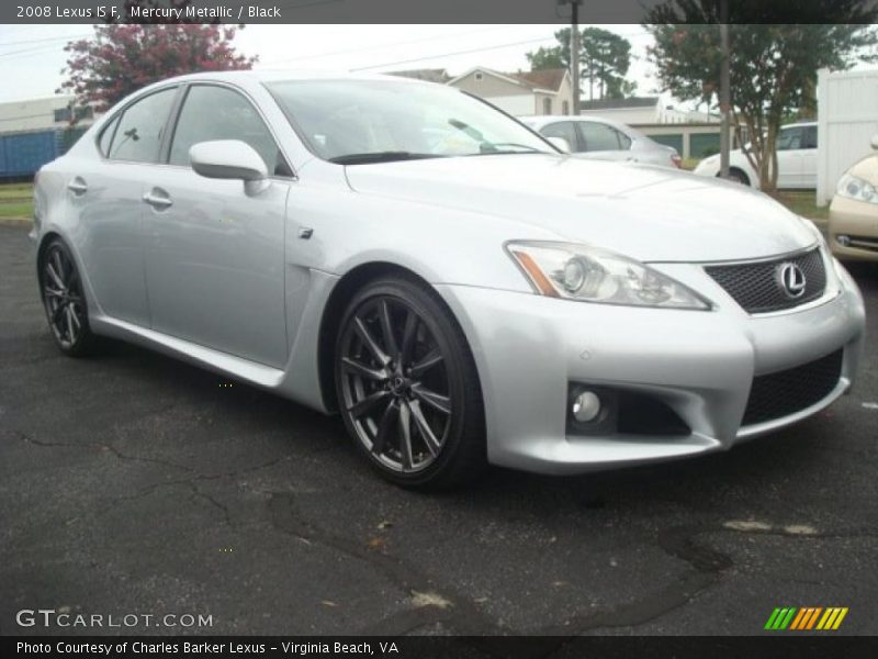 Mercury Metallic / Black 2008 Lexus IS F