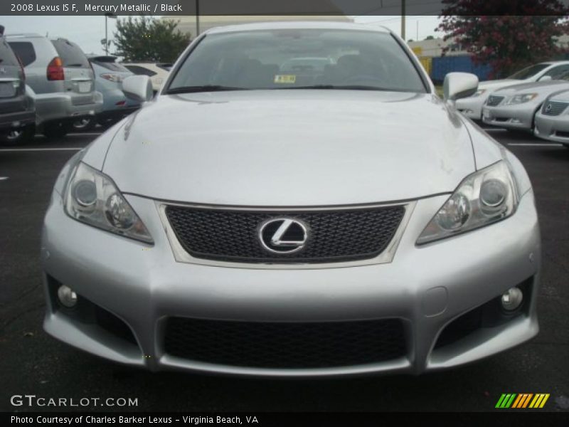 Mercury Metallic / Black 2008 Lexus IS F