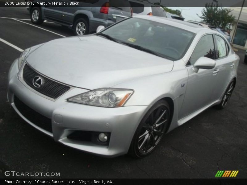 Mercury Metallic / Black 2008 Lexus IS F