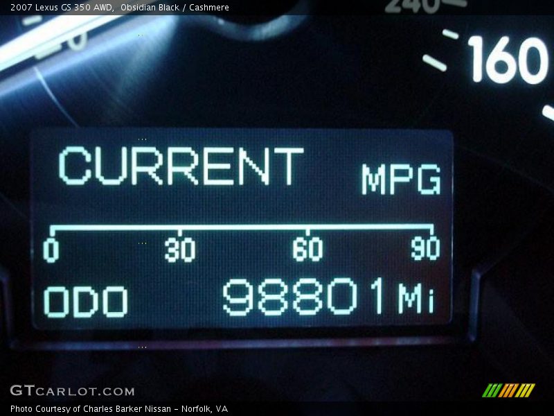 Obsidian Black / Cashmere 2007 Lexus GS 350 AWD