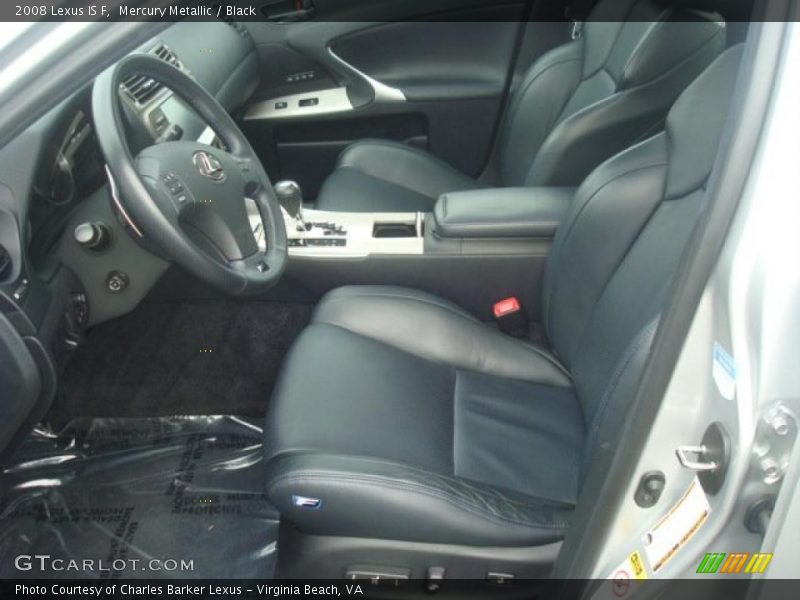  2008 IS F Black Interior
