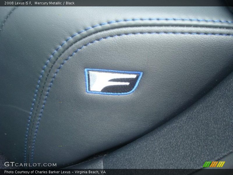 Mercury Metallic / Black 2008 Lexus IS F