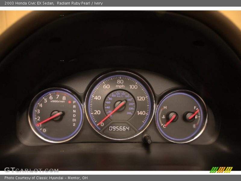  2003 Civic EX Sedan EX Sedan Gauges