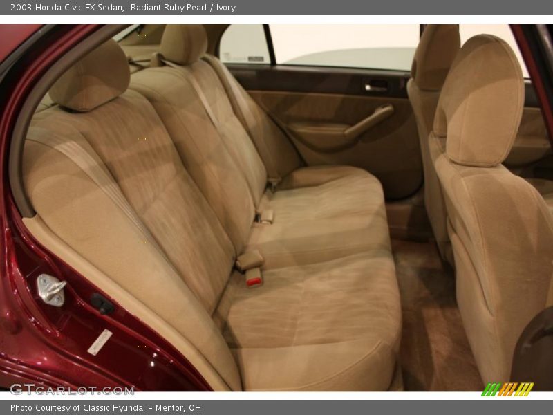 Radiant Ruby Pearl / Ivory 2003 Honda Civic EX Sedan