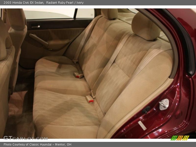 Radiant Ruby Pearl / Ivory 2003 Honda Civic EX Sedan