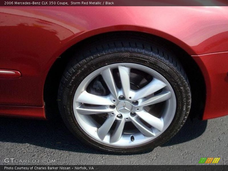 Storm Red Metallic / Black 2006 Mercedes-Benz CLK 350 Coupe