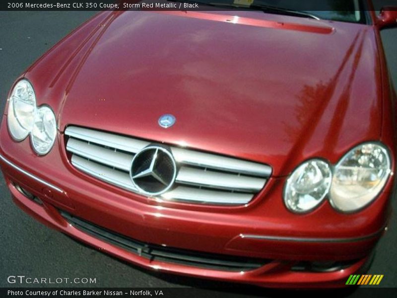 Storm Red Metallic / Black 2006 Mercedes-Benz CLK 350 Coupe