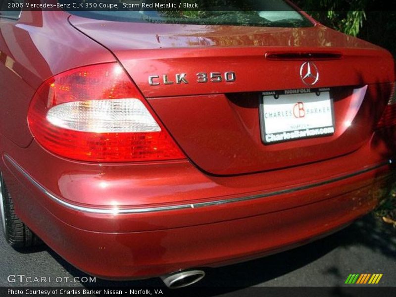 Storm Red Metallic / Black 2006 Mercedes-Benz CLK 350 Coupe