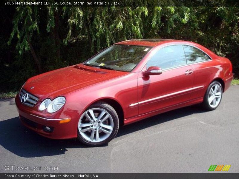 Storm Red Metallic / Black 2006 Mercedes-Benz CLK 350 Coupe