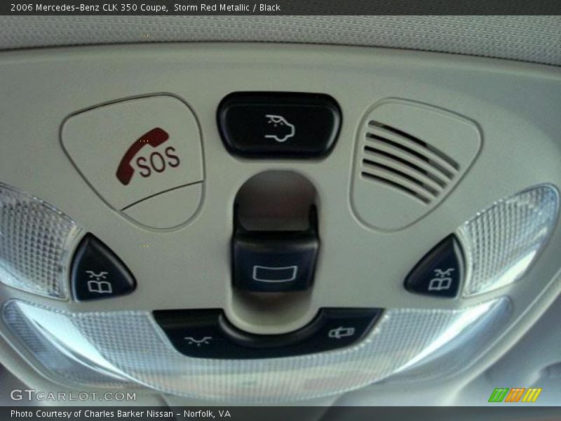Storm Red Metallic / Black 2006 Mercedes-Benz CLK 350 Coupe