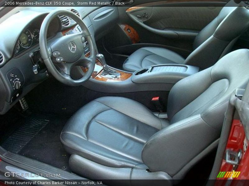 Storm Red Metallic / Black 2006 Mercedes-Benz CLK 350 Coupe