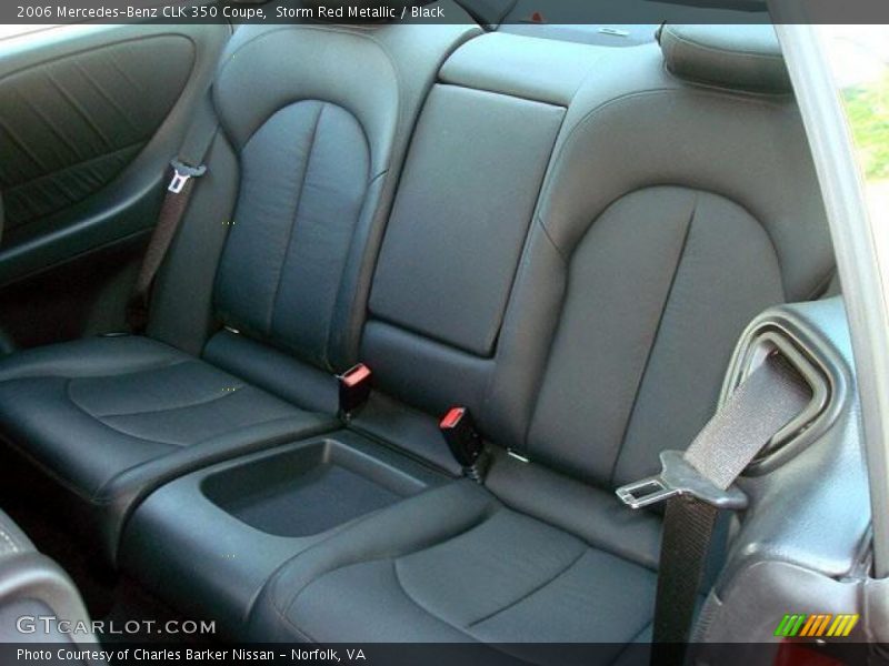 Storm Red Metallic / Black 2006 Mercedes-Benz CLK 350 Coupe