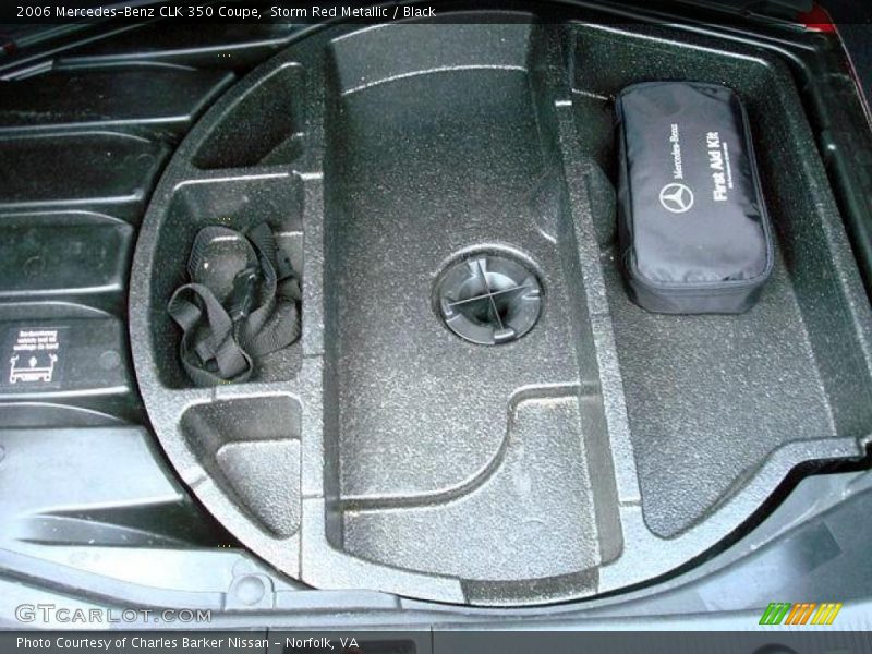 Storm Red Metallic / Black 2006 Mercedes-Benz CLK 350 Coupe