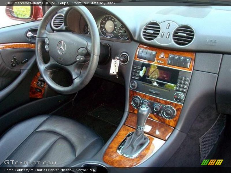 Storm Red Metallic / Black 2006 Mercedes-Benz CLK 350 Coupe
