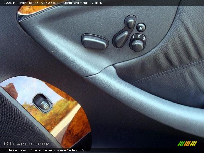 Storm Red Metallic / Black 2006 Mercedes-Benz CLK 350 Coupe