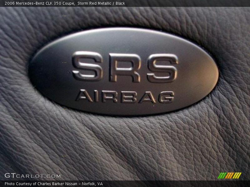Storm Red Metallic / Black 2006 Mercedes-Benz CLK 350 Coupe