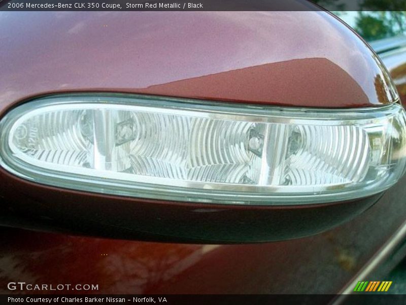 Storm Red Metallic / Black 2006 Mercedes-Benz CLK 350 Coupe
