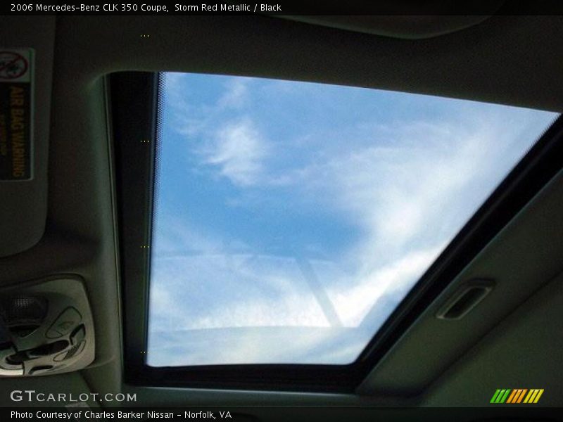 Storm Red Metallic / Black 2006 Mercedes-Benz CLK 350 Coupe