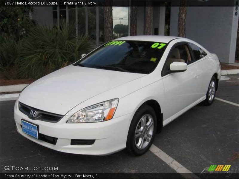 Taffeta White / Ivory 2007 Honda Accord LX Coupe