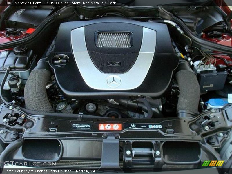 Storm Red Metallic / Black 2006 Mercedes-Benz CLK 350 Coupe