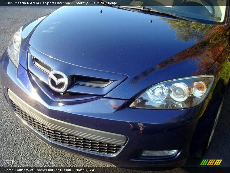 Stormy Blue Mica / Beige 2009 Mazda MAZDA3 s Sport Hatchback