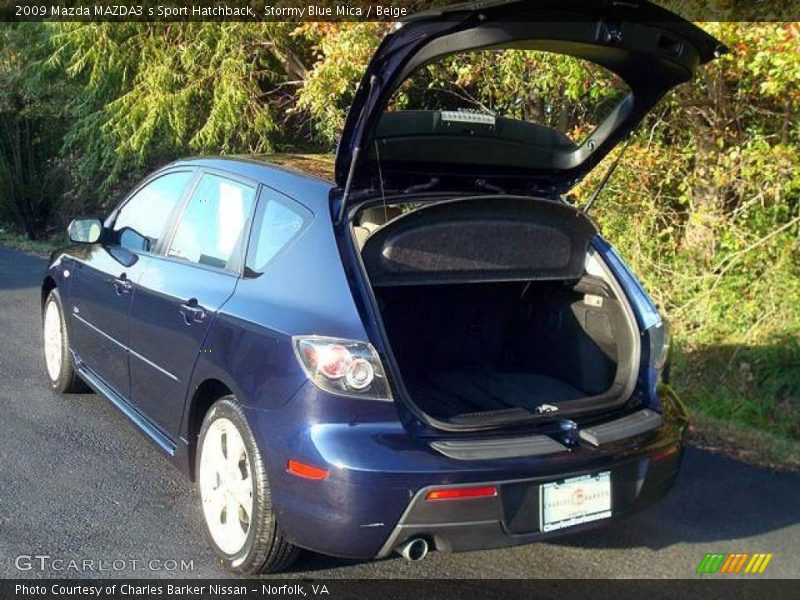 Stormy Blue Mica / Beige 2009 Mazda MAZDA3 s Sport Hatchback