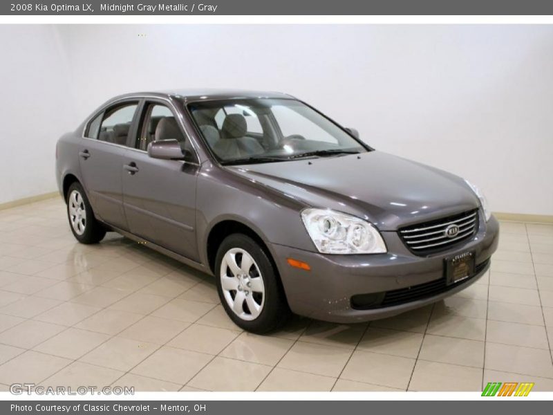 Midnight Gray Metallic / Gray 2008 Kia Optima LX