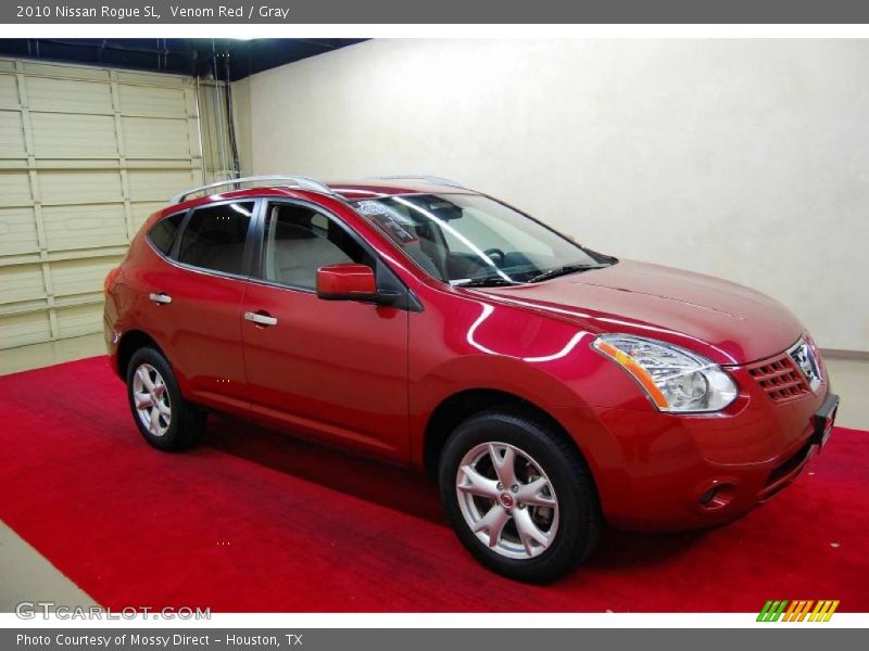 Venom Red / Gray 2010 Nissan Rogue SL
