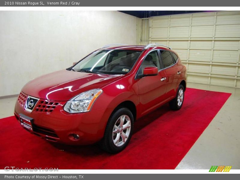Venom Red / Gray 2010 Nissan Rogue SL