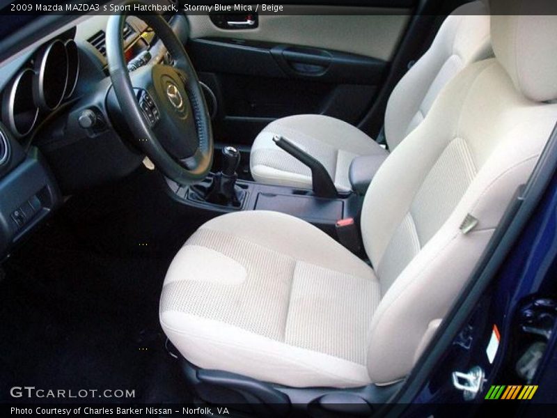  2009 MAZDA3 s Sport Hatchback Beige Interior