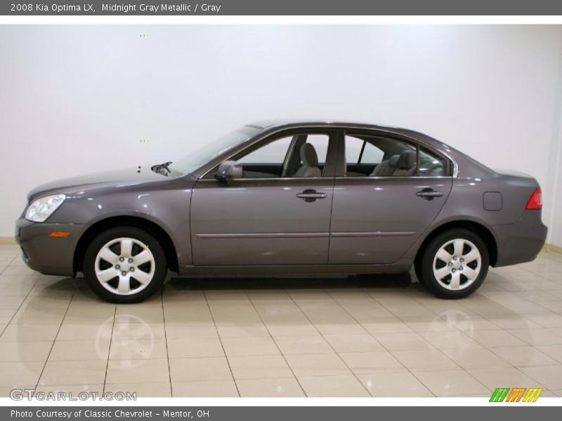 Midnight Gray Metallic / Gray 2008 Kia Optima LX