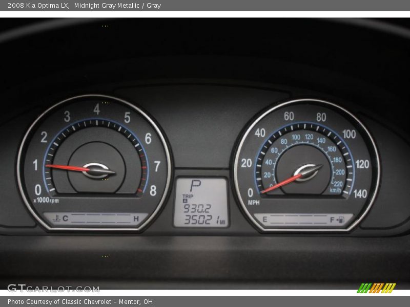 Midnight Gray Metallic / Gray 2008 Kia Optima LX