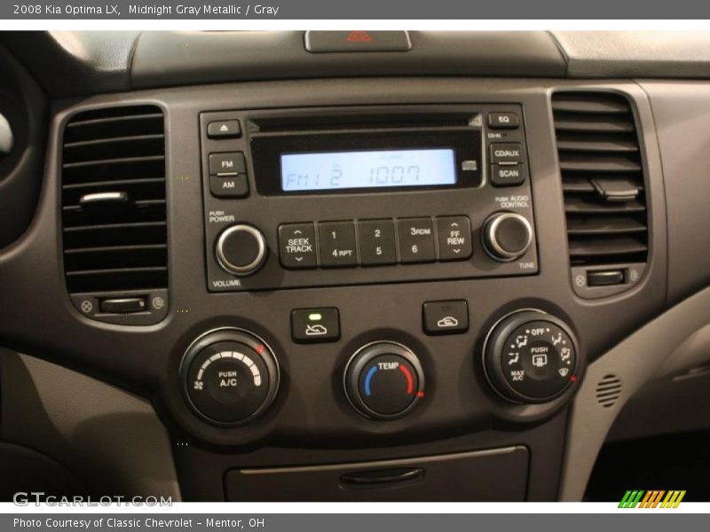 Midnight Gray Metallic / Gray 2008 Kia Optima LX